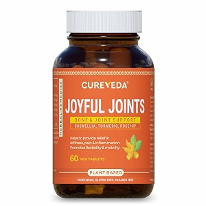 Cureveda Herbal Joyful Joint Support Supplement Tablets