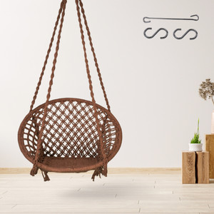 curio centre round cotton rope hanging swing for adults  kids with accessoriesswing chair cotton hammock