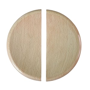 beechwood door handles round deisgn wardrobe handles pair of 2 half round handles beechwood luna design 6 inch dia