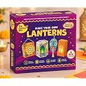 The Curious Bees - Make Your Own Lanterns | Diwali DIY Crafting Kit Gift for Kids | Make 4 Festive Decorative Lanterns | Creative Festive Art & Craft Activity Box | Ages 4–8 Years