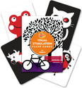 the curious bees Visual Stimulation High Contrast New Born Flash Cards | 12 Cards | 24 Objects