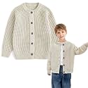 Curipeer Boy Knit Cardigan Sweater School Uniform
