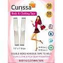 CURISSA Double Sided Tape for Clothes Fashion Dressing Tape/Invisible Double-sided Body Tape, Clothing Bra Strip, Bikini Tape for Women, Body Clothing Stickers(36 Pack)