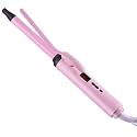 Curling Iron 3/4 Inch Barrel Curling Wand, Thin Hair Curling Iron For Short And Long Hair,Dual Voltage Fast Heating Adjustable Temperature, Pink