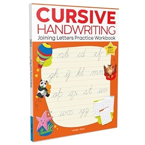 cursive handwriting - joining letters practice workbook for children