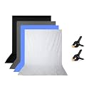 Curtain 8X12 (8x12ft Curtains Pack of 4 Pcs, Gray|White|Black|Blue Clip-2)