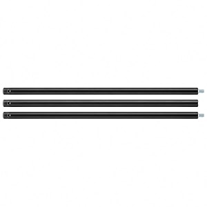 curtain rod set for photography background stand 3 pcs x 3 feet crossbar connecting rods with conversion adapter for light stand paper amp cloth backdrop photo studio amp video shoot