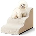 Curved Joint 3-Step Dog Stairs Small Dogs Low Sofa Access