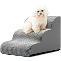 Curved Joint 3-Step Dog Stairs Small Dogs Low Sofa Access