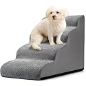 Curved Joint 4-Step Dog Stairs Medium Dogs Bed &amp; Sofa Use