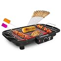 2000W Griller Barbeque Grill with Temperature Control Indoor and Outdoor Tandoor with Stick Spatula