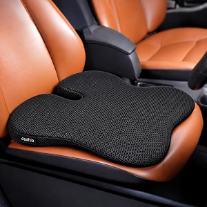 CUSHIO Car Wedge Seat Cushion with Ergonomic
