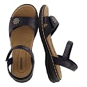 CUSHIONAIRE Bloom Comfortable Dressy Womens Sandals with Arch Support, Adjustable Straps, and Memory Foam Footbed.