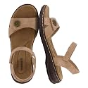 CUSHIONAIRE Bloom Comfortable Dressy Womens Sandals with Arch Support, Adjustable Straps, and Memory Foam Footbed.