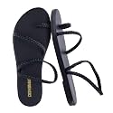CUSHIONAIRE Chai Strappy Flip Flops for Women, Comfortable Casual Women Sandals with Memory Foam