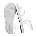 CUSHIONAIRE Chai Strappy Flip Flops for Women, Comfortable Casual Women Sandals with Memory Foam