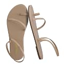CUSHIONAIRE Chai Strappy Flip Flops for Women, Comfortable Casual Women Sandals with Memory Foam