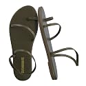 CUSHIONAIRE Chai Strappy Flip Flops for Women, Comfortable Casual Women Sandals with Memory Foam