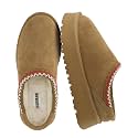 CUSHIONAIRE Kabuki Platform Boots Genuine Suede Fuzzy Mule Slippers for Women with Memory Foam | Indoor/Outdoor Womens Slippers | Wide Widths Available