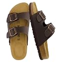 CUSHIONAIRE Lane Cork Slide Women's Sandals, Comfortable Sandals for Women