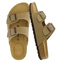 CUSHIONAIRE Lane Cork Slide Women's Sandals, Comfortable Sandals for Women