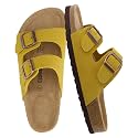 CUSHIONAIRE Lane Cork Slide Women's Sandals, Comfortable Sandals for Women