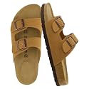 CUSHIONAIRE Lane Cork Slide Women's Sandals, Comfortable Sandals for Women