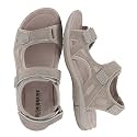 CUSHIONAIRE Pace Comfortable Walking Sandals for Women with Arch Support and Adjustable Straps