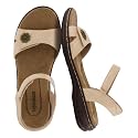 CUSHIONAIRE Bloom Comfortable Dressy Womens Sandals with Arch Support, Adjustable Straps, and Memory Foam Footbed.