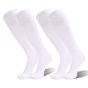 Cushioned Knee High Soccer Softball Socks 2 Pairs Youth Adult