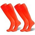 Cushioned Knee High Soccer Softball Socks 2 Pairs Youth Adult