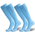Cushioned Knee High Soccer Softball Socks 2 Pairs Youth Adult