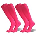 Cushioned Knee High Soccer Softball Socks 2 Pairs Youth Adult