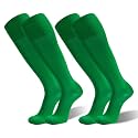 Cushioned Knee High Soccer Softball Socks 2 Pairs Youth Adult
