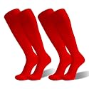 Cushioned Knee High Soccer Softball Socks 2 Pairs Youth Adult