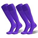 Cushioned Knee High Soccer Softball Socks 2 Pairs Youth Adult