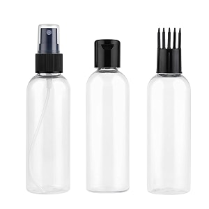cusine 100ml hair root applicator bottleoil applicator bottle for scalp with comb cap for applying hair oils shampoo and medicine perfect for hair oil perfum rosewater travel friendly pack of 3