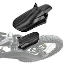 Cusion Fenders Water Transfer Carbon Fiber Pattern Rear Wheel Front Fenders for Surron Light Bee X Off-road Electric Bike Motorcycle Accessories Sur-ron Parts