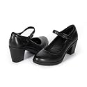 Cusolemore Mary Jane Heels with Arch Support, Closed Round Toe Chunky Pumps for Women, Comfortable Block Heel Dress Shoes