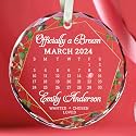 Custom Adoption Day Gift for Son or Daughter - Gotcha Day Ornament, Foster Adoption Keepsake, Personalized Announcement, Family Christmas Crystal Ornaments