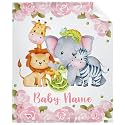 Custom Animals Blankets Custom Baby Blanket for Girls Boy