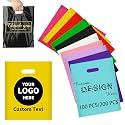 Custom Bags with Logo-Custom Plastic Bags,Personalized Gifts Bags(200)