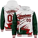 Custom Baseball Team Hooded Jacket Personalized Novelty Varsity Jackets Bomber Jerseys for Men Women Boys Girls