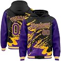 Custom Baseball Team Hooded Jacket Personalized Novelty Varsity Jackets Bomber Jerseys for Men Women Boys Girls