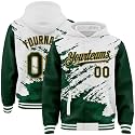 Custom Baseball Team Hooded Jacket Personalized Novelty Varsity Jackets Bomber Jerseys for Men Women Boys Girls