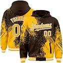 Custom Baseball Team Hooded Jacket Personalized Novelty Varsity Jackets Bomber Jerseys for Men Women Boys Girls