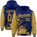 Custom Baseball Team Hooded Jacket Personalized Novelty Varsity Jackets Bomber Jerseys for Men Women Boys Girls