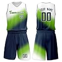 Custom Basketball Jersey Suit Men Women Youth Kids Kit Personized Name Number Jersey/Shorts Uniform Boys Girls Fans Gift
