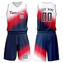Custom Basketball Jersey Suit Men Women Youth Kids Kit Personized Name Number Jersey/Shorts Uniform Boys Girls Fans Gift