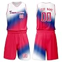 Custom Basketball Jersey Suit Men Women Youth Kids Kit Personized Name Number Jersey/Shorts Uniform Boys Girls Fans Gift